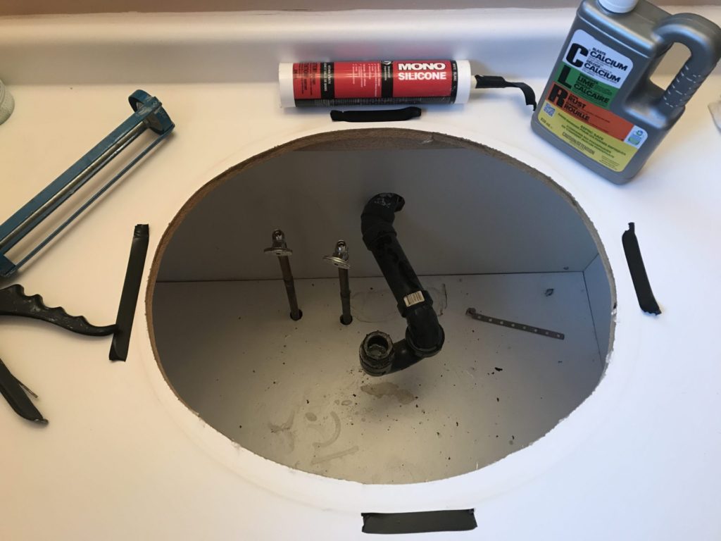DIY Replace Your Washroom Sink