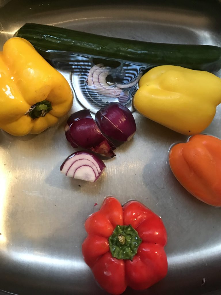 Avocado Chickpea Spread Salad In A Wrap