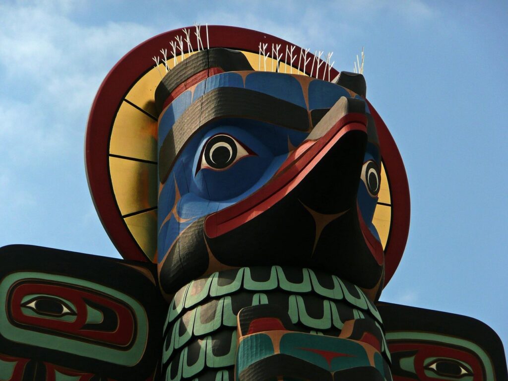 totem, head, wooden, native, ethnic, indian, tribal, culture, totem, totem, totem, totem, totem